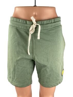 Eubi Women's Green Cotton High Rise Casual Activewear Athletic Sweat Shorts Sz M